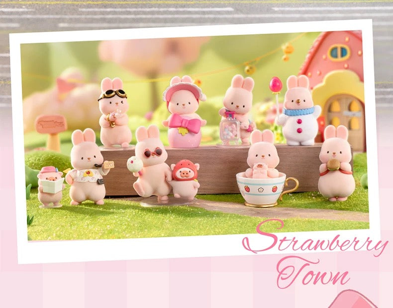 Momo with Bunny Kawaii Lovely Characters | Strawberry Town -Toy Collection Mystery Blind Box KawaiiGiftLand