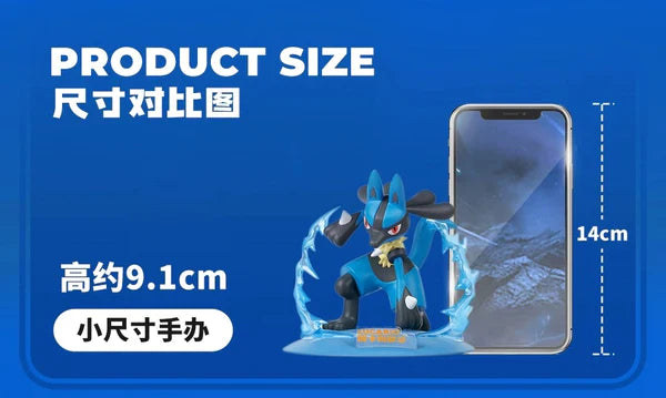 Pokemon Small Size Figure | No.448 Lucario - Toy Collection