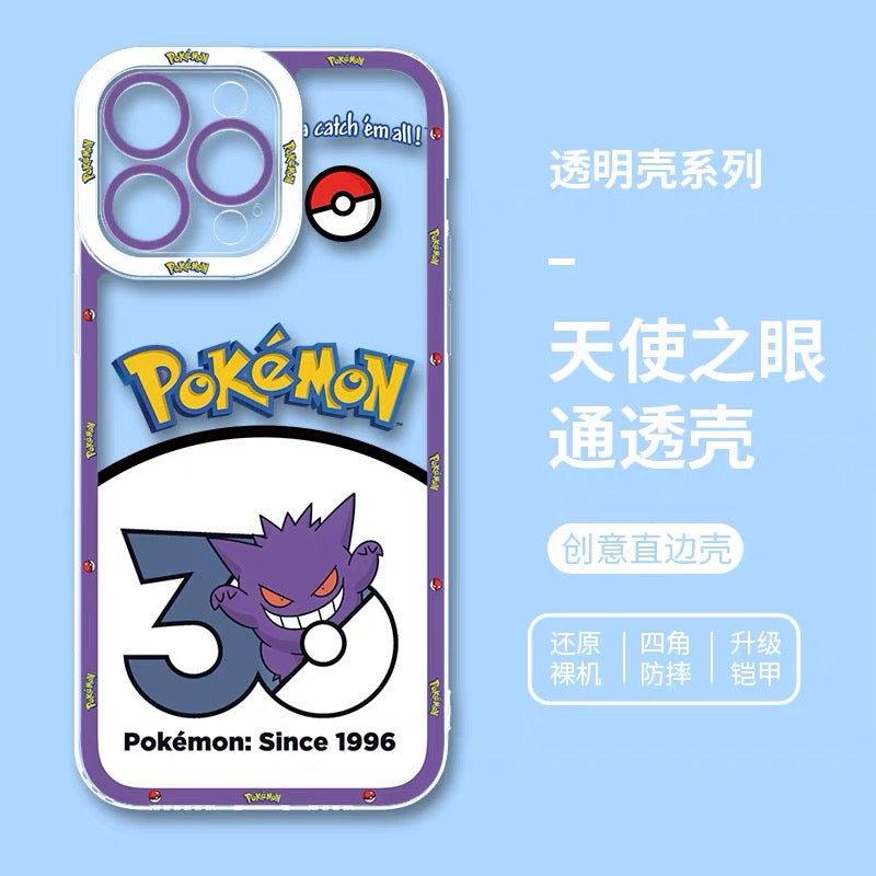 เคสไอโฟนลายการ์ตูนโปเกมอนจากญี่ปุ่น ฉลองครบรอบ 30 ปี Part1 | มิวทู ชาร์แมนเดอร์ แกงการ์ ปิกาจู สควิร์ทเทิล เร็คควอซ่า มิว เกรนินจา 8 แบบ สำหรับ iPhone SE2 XS XR X 11 12 13 14 15 16 16e 17 17e Pro Promax 12mini 13mini