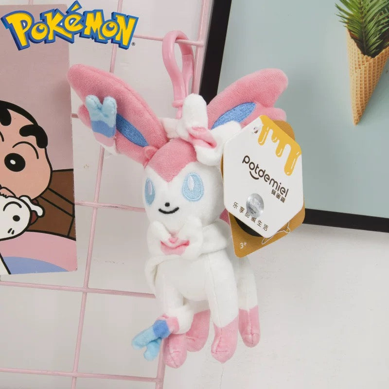 Japan Cartoon Pokemon Eevee Evolve Keychain | Eevee Espeon Umbreon Sylveon - Mascot Plush Doll  Kawaii Decoration KawaiiGiftLand