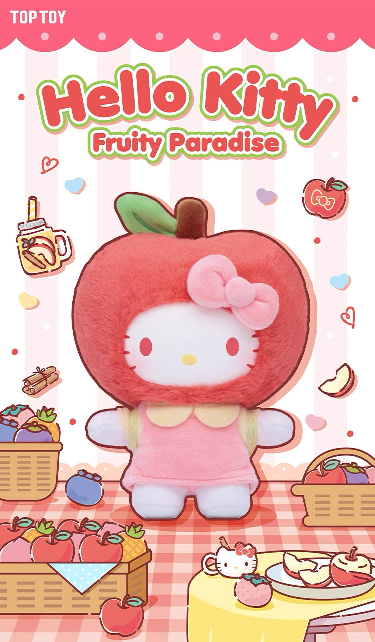 TopToy Sanrio Characters Hello Kitty | Fruity Paradise Apple Pineapple Peach Strawberry Mangosteen Blueberry - Collectable Toys Mystery Blind Box KawaiiGiftLand