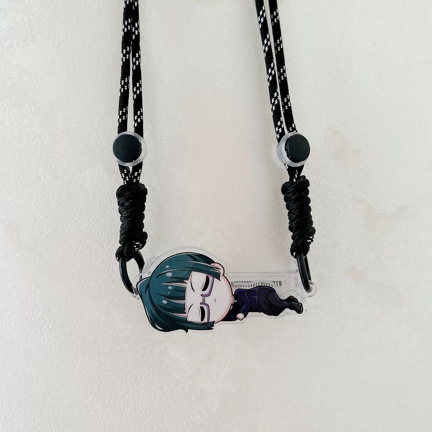 Japanese Anime Jujutsu Kaisen Phone Back Clip with Phone Lanyard | Satoru Yuji Megumi Nanami Kugisaki Nobara Inumaki Toge Zenin Maki Panda - for All Smart Phones KawaiiGiftLand