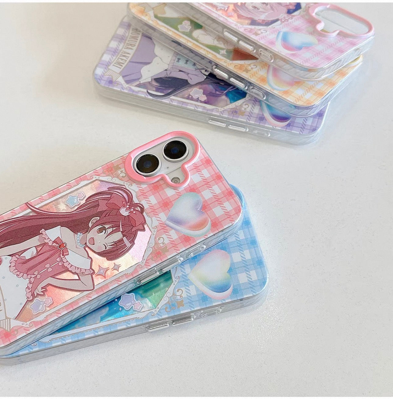 Japanese Cartoon Puella Magi Madoka Magica Laser Case | Madoka Miki Tomoe Sakura Akemi - Phone Case Samsung Galaxy S26 S25 S24 S23 S22 S21 FE Ultra Edge