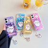 Japanese Cartoon ChiiKawa Laser Phone Case with Strap | Happy Party Chiikawa Hachiware Usagi Momonga - Phone Case Samsung Galaxy S26 S25 S24 S23 S22 S21 FE Ultra Edge