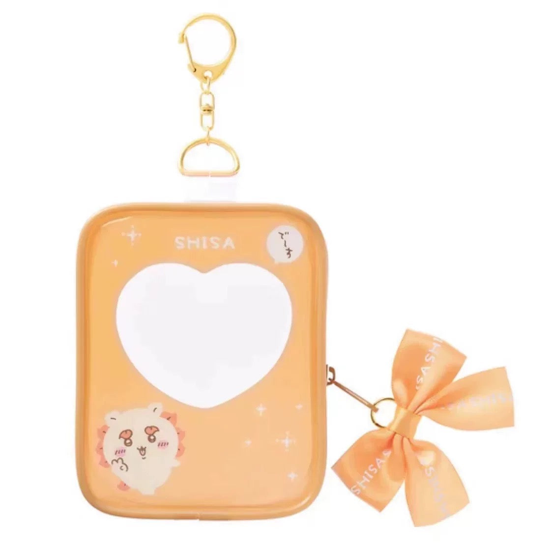 Japanese Cartoon Chiikawa Plastic with Ribbon Itabag Bag Keychain | ChiiKawa Hachiware Usagi Momonga Kurimanju Rakko Shisa Kani - Kawaii Items Can Put in Dolls Keep Dolls Clean KawaiiGiftLand