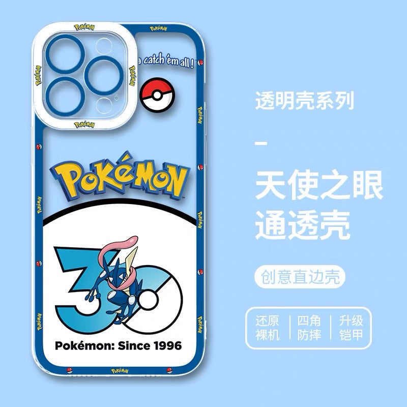 เคสไอโฟนลายการ์ตูนโปเกมอนจากญี่ปุ่น ฉลองครบรอบ 30 ปี Part1 | มิวทู ชาร์แมนเดอร์ แกงการ์ ปิกาจู สควิร์ทเทิล เร็คควอซ่า มิว เกรนินจา 8 แบบ สำหรับ iPhone SE2 XS XR X 11 12 13 14 15 16 16e 17 17e Pro Promax 12mini 13mini