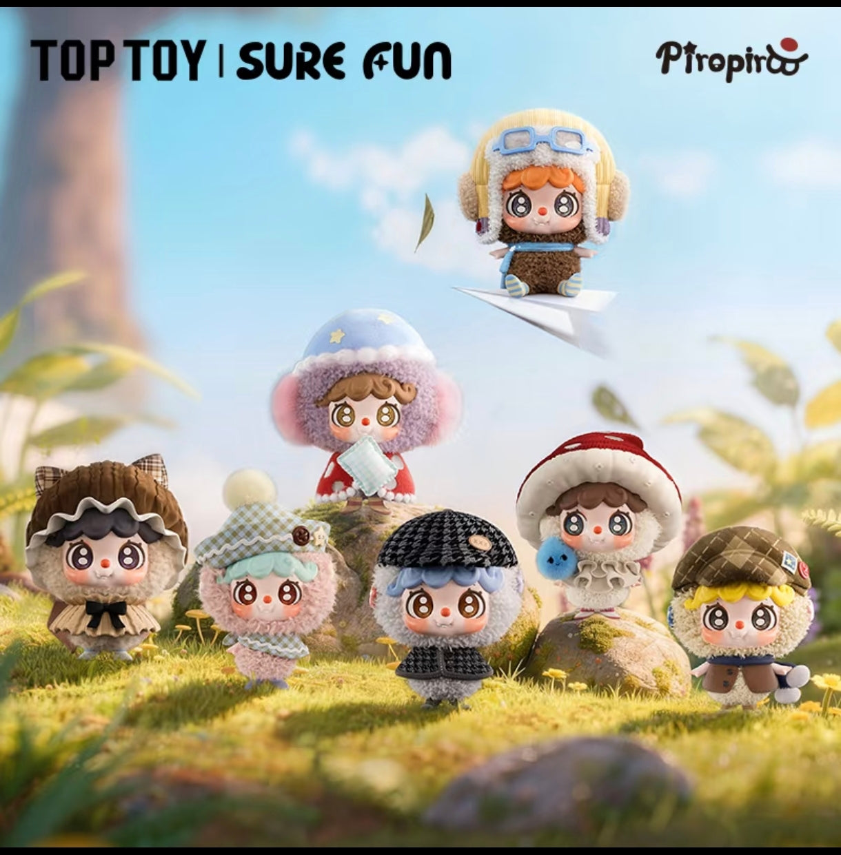 TOPTOY x Piropiroo Windborne Sweet Dreams Series Plush Doll Blind Box Figures