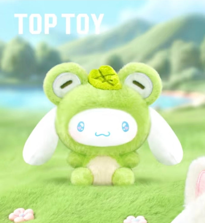 TOPTOY x Sanrio Cinnamoroll Animal Party Series Plush Pendant Blind Box – Kawaii Keychain Charm & Bag Accessory