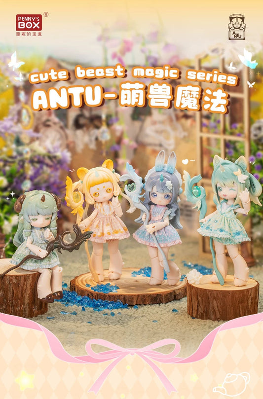 Penny Box Cute Beast Magic Series | Mouse Bunny Cat Sheep Fox Anime Magic Style 1/12 ob11 11cm BJD Doll Ball Joint Doll - Collectible Toys Mystery Blind Box
