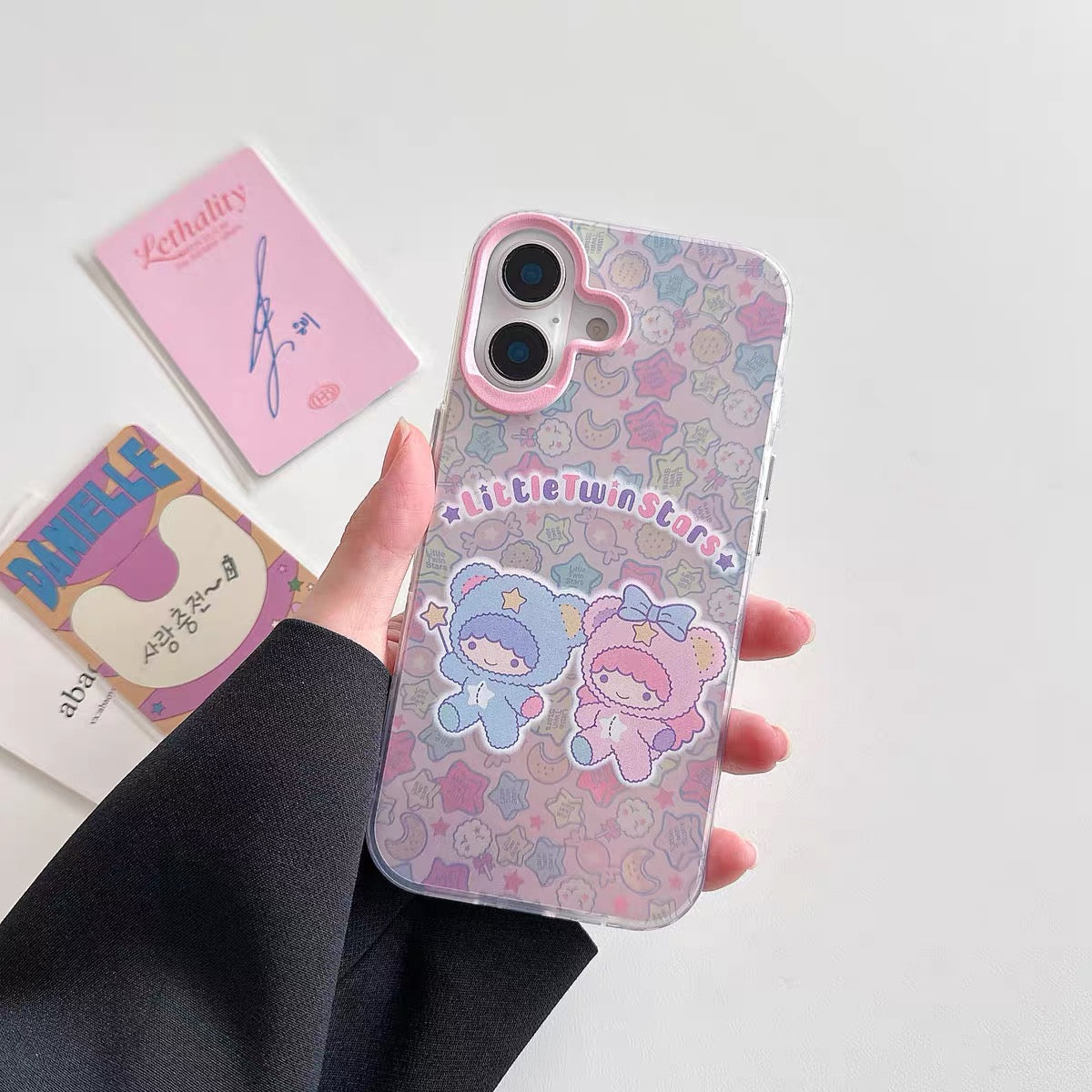 Japanese Cartoon Phone Case | Laser Bad Badtz Maru XO Outing & Angle Little Twin Stars - Phone Case Samsung Galaxy S26 S25 S24 S23 S22 S21 FE Ultra Edge