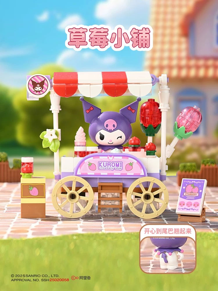 Sanrio Sweet Strawberry Town | Hello Kitty My Melody Kuromi Cinnamoroll Pompompurin Pochacco -  Building Blocks Toy Collections