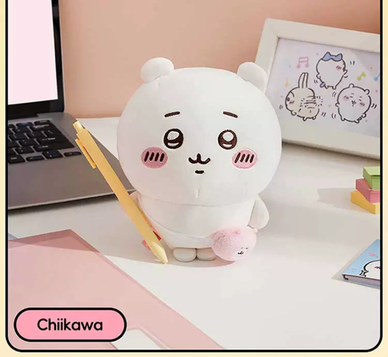 ChiiKawa X Miniso | ChiiKawa Hachiware Usagi Outing with Bag - 20cm Plush Doll Kawaii items Room Decoration doll KawaiiGiftLand