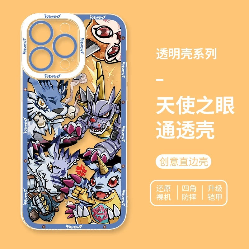 Anime Digimon Digital Monster Evolution Verison | Gabumon - iPhone Case 6 7 8 PLUS SE2 XS XR X 11 12 13 14 15 16 Pro Promax 12mini 13mini