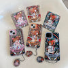Japanese Cartoon CardCaptorSakura Glass Window Version with Strap & Stand | Pink Orange Purple - Phone Case Samsung Galaxy S26 S25 S24 S23 S22 S21 FE Ultra Edge