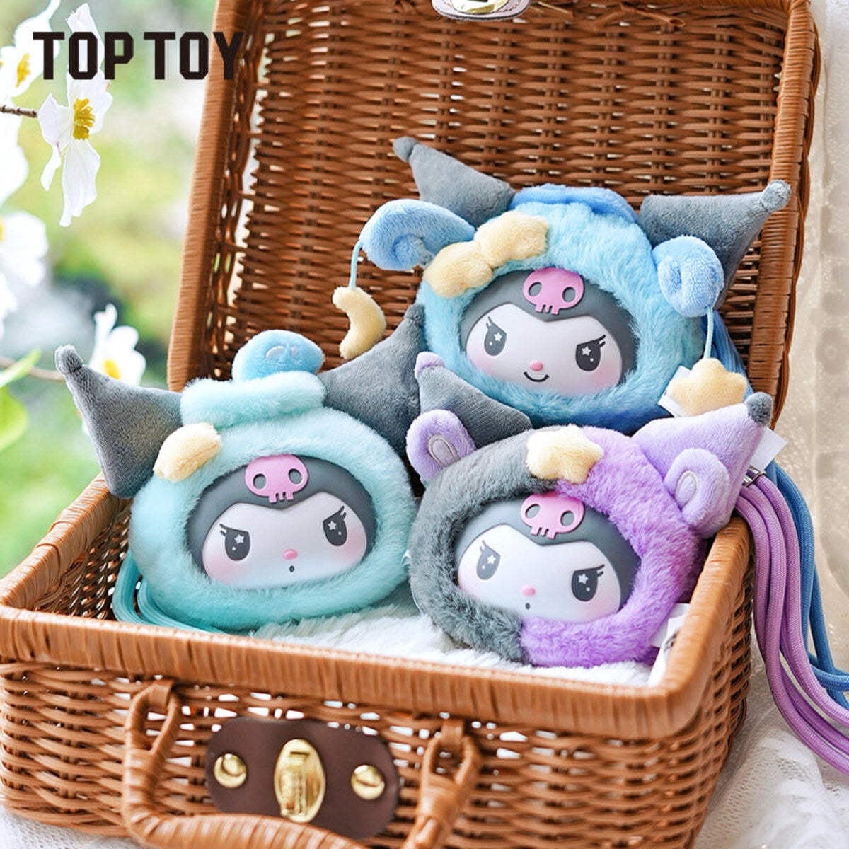Kuromi Zodiac Series plush blind box charms close up