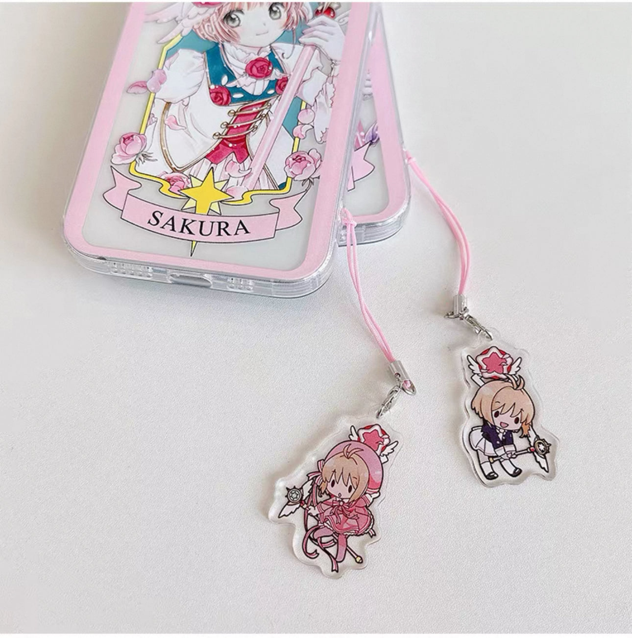 CardCaptorSakura Card Version Part 3 | Purple Flower & Rose - iPhone Case 6 7 8 PLUS SE2 XS XR X 11 12 13 14 15 16 Pro Promax 12mini 13mini KawaiiGiftLand