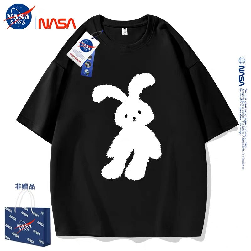 Cute Animals Rabbit Style T-Shirt Series | White Teddy Rabbit Part1 - Kawaii Fashion Items for Child & Adult Matching outfits for Parents and Children