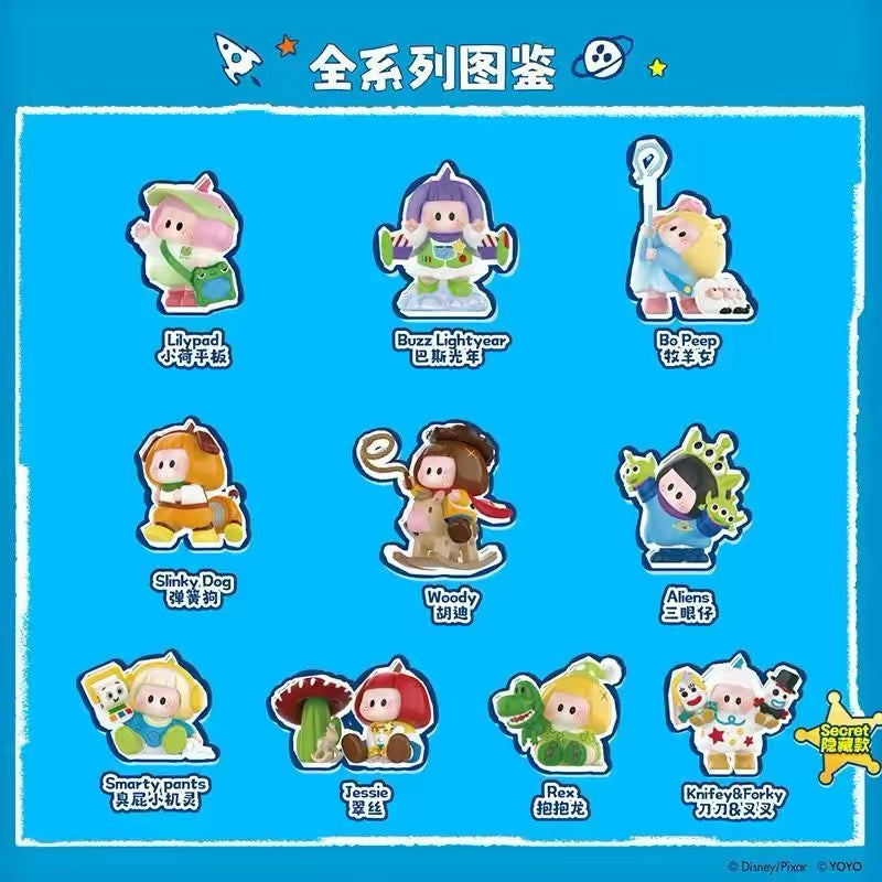 ฟิกเกอร์จิ๋ว YOYO Chan x Toy Story | คอลเลกชัน YOYO Growing Up - กล่องสุ่มของเล่นสะสม