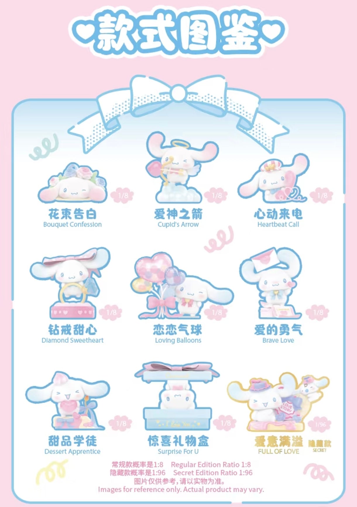 TOPTOY x Sanrio Cinnamoroll Full of Love Series Mystery Blind Box – Kawaii Anime Collectible Figure & Gift for Fans