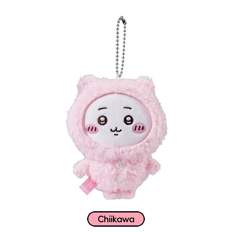 ChiiKawa X Miniso | ChiiKawa Hachiware Usagi Pajamas Keychain - Kawaii items Room Decoration doll KawaiiGiftLand