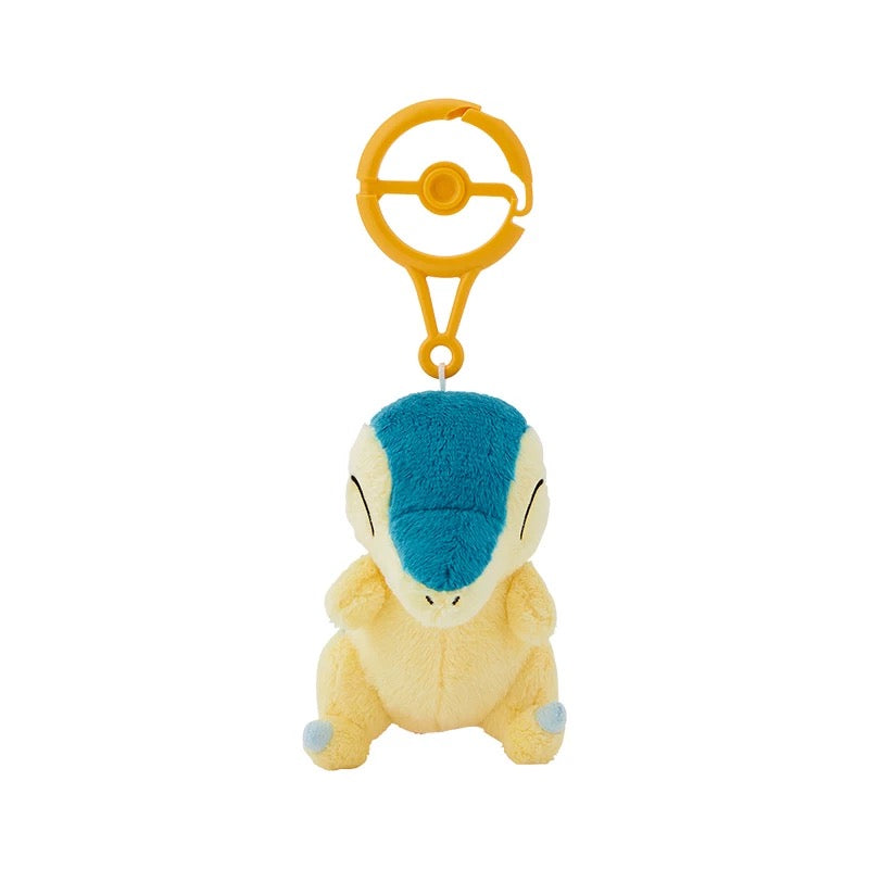 Japan Cartoon Pokemon Center Pokeball Keychain 2nd & 3rd Generation | Chikorita Cyndaquil Totodile Treecko Torchic Mudkip - Mascot Mini Plush Doll KawaiiGiftLand