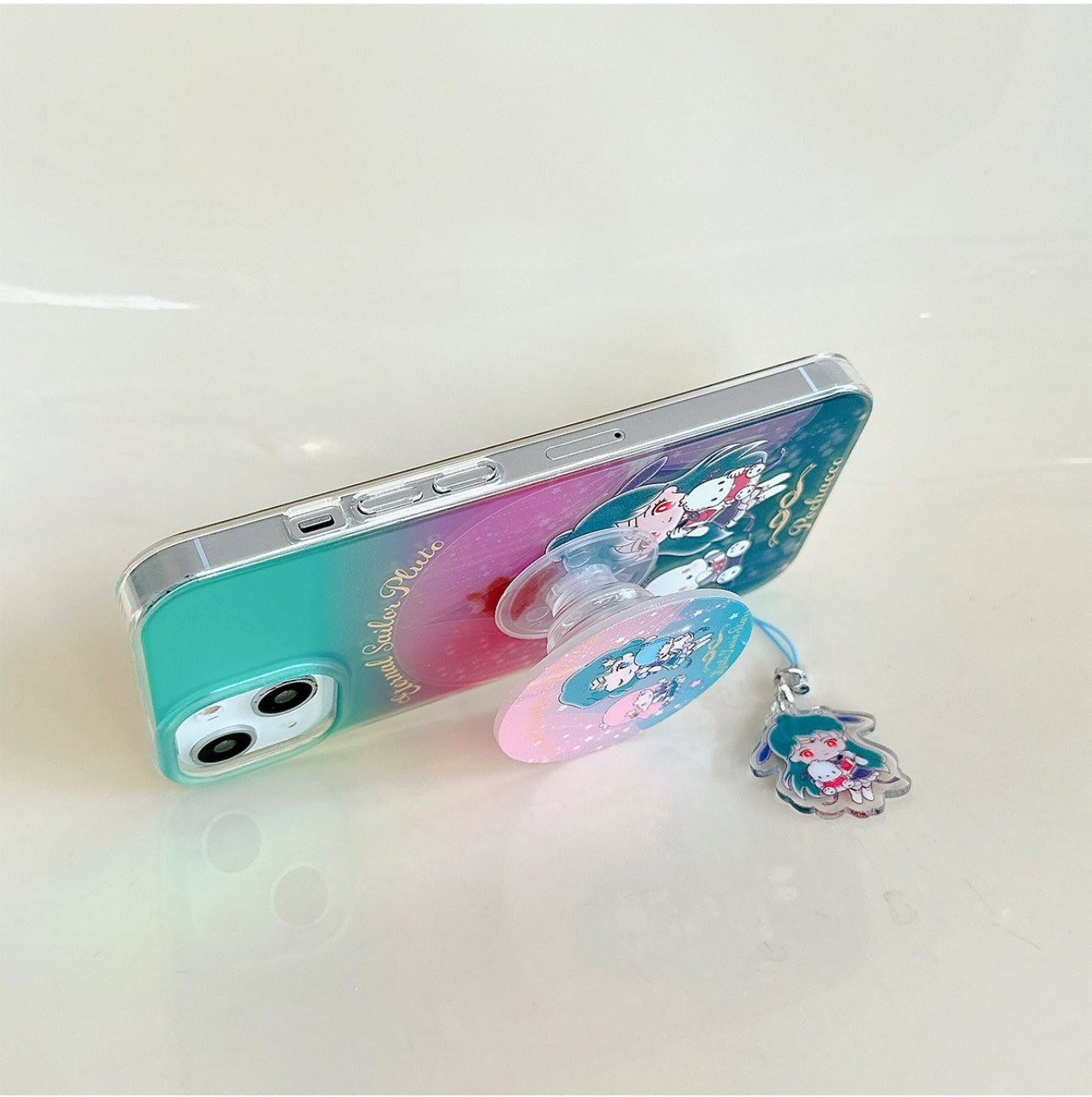Japanese Cartoon Phone Stand | Laser Sailor Girl X Little Twin Stars Pochacco 