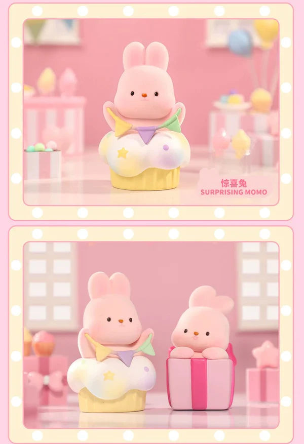 Blind Box Kawaii Lovely Characters Momo Bunny Anniversary -Toy Collection
