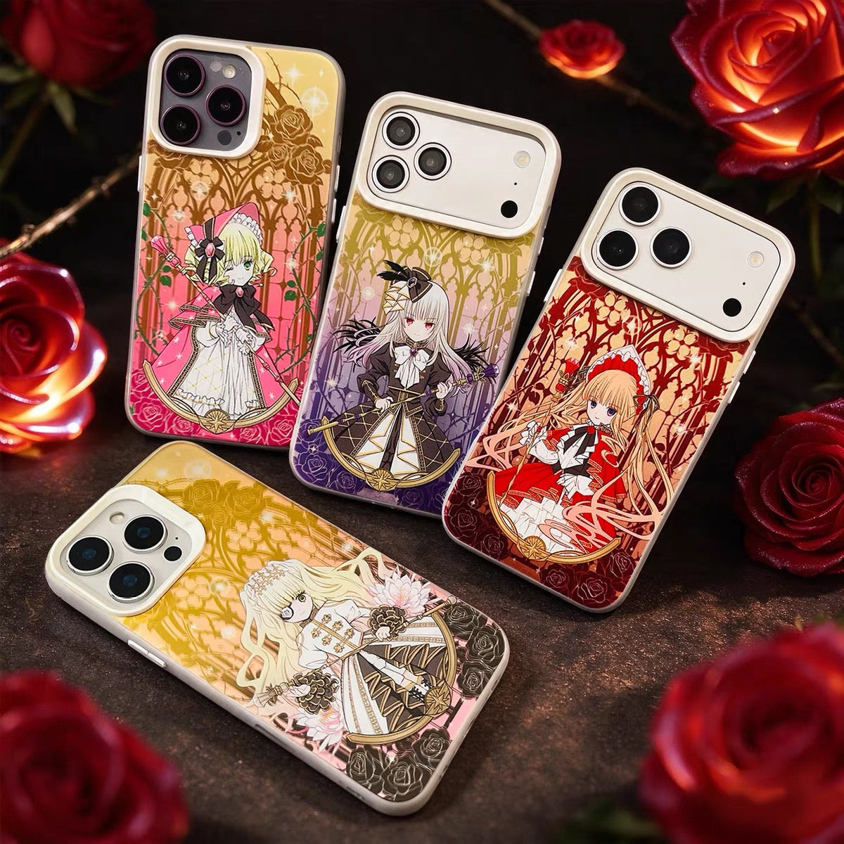 Japanese Anime Rozen Maiden Laser Case Part 1 | Shinku Suigintou Souseiseki Suiseiseki Hinaichigo Kanaria Kirakishou 7 Styles - Phone Case Samsung Galaxy S26 S25 S24 S23 S22 S21 FE Ultra Edge