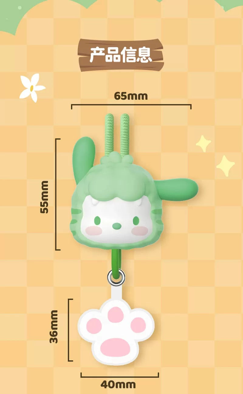 Sanrio Characters Plush Bear Series Lanyards Mobile Holder | Hello Kitty My Melody Kuromi Pompompurin Pochacco - Kawaii Item Cute Accessories KawaiiGiftLand