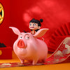 Miniso X Ne Zha | Ne Zha 2 Movie Cute Figure Flying Pig Popcorn Bucket - Kawaii Items Toy Collection Home Decoration
