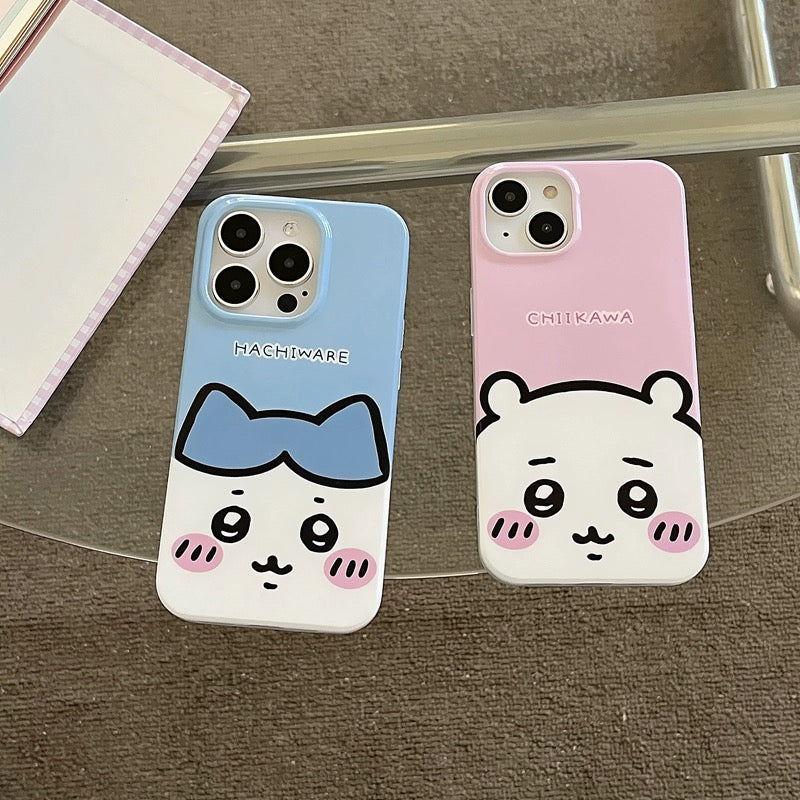 Japanese Cartoon ChiiKawa Hachiware Usagi iPhone Case 11 12 13 14 15 Pro Promax KawaiiGiftLand