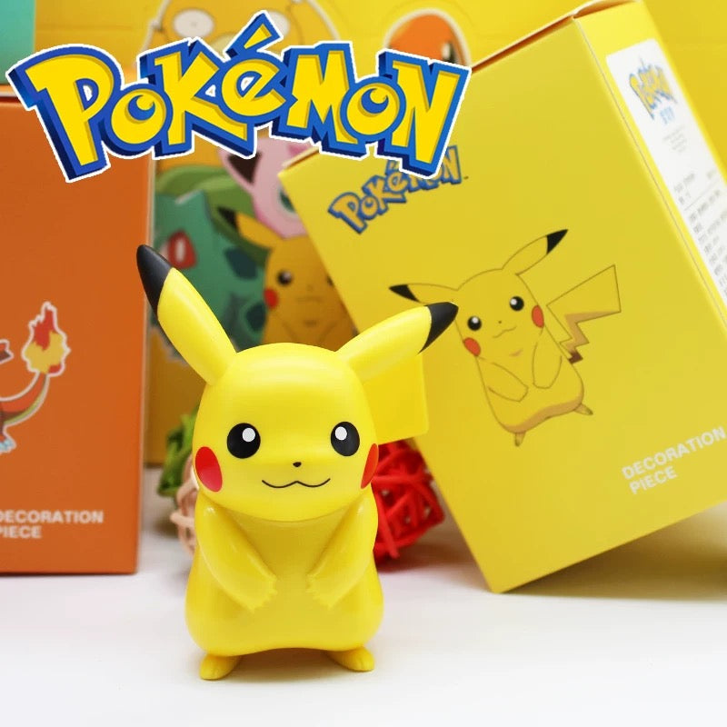 Japan Cartoon Pokemon Simple Figure Series Part 1 | Pikachu Bulbasaur Charmander Squirtle Jigglypuff Psyduck - Figure Kawaii Decoration