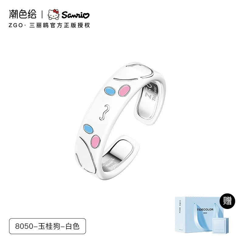 Sanrio x ZGO | My Melody Kuromi Cinnamoroll | Kawaii Accessories Ring with Ring Box KawaiiGiftLand