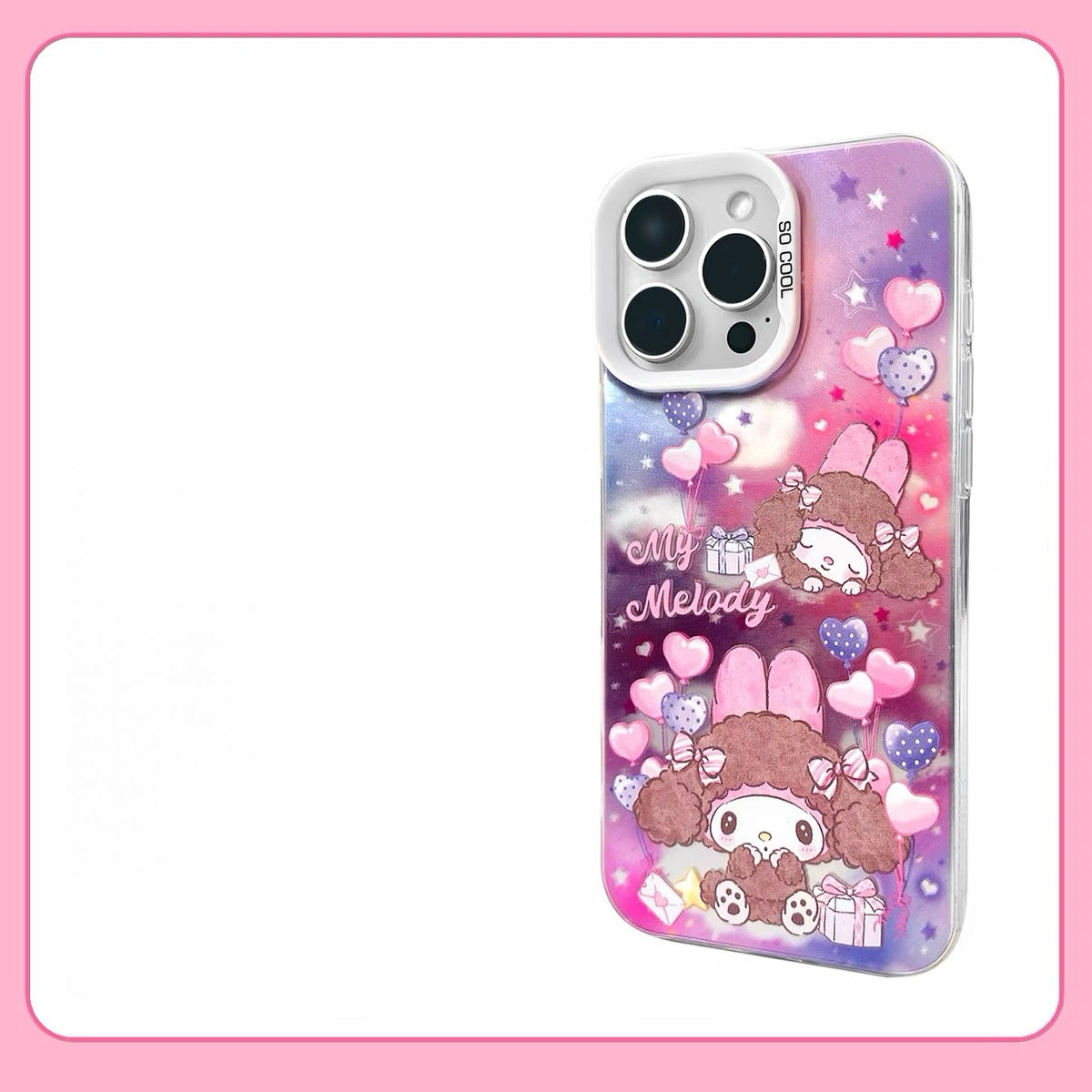 Japanese Cartoon Sanrio Cute Puppy Laser Case | My Melody Kuromi 2 Styles - iPhone Case 11 12 13 14 15 16 16e 17 17e 18 Pro Promax