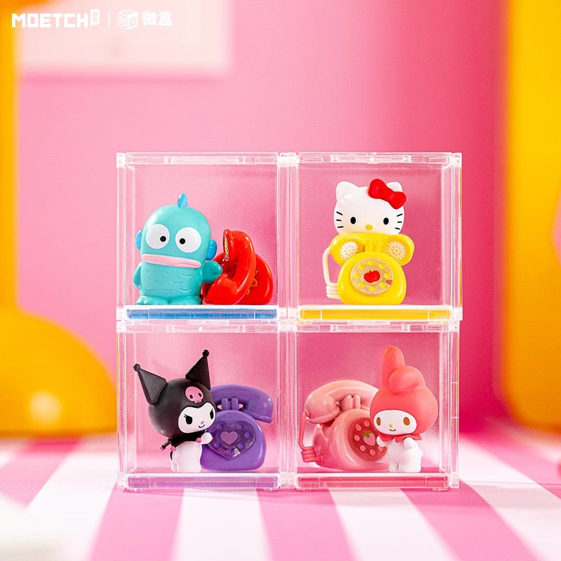 Sanrio Characters with Telephone Mini Box Series | Hello Kitty My Melody Piano Kuromi Cinnamoroll Pompompurin Pochacco Hangyodon - Kawaii Collectable Toys Toy Collection KawaiiGiftLand