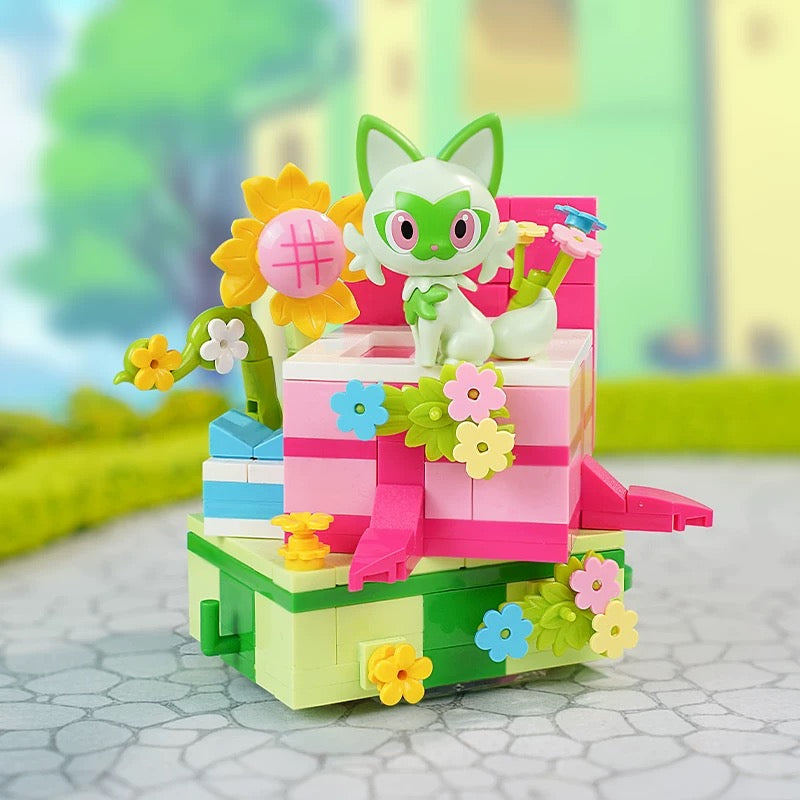 Pokemon Parade of Floats | Pikachu Togepi Sprigatito Fuecoco Quaxly - Train Car can Move Building Blocks Toy Collections KawaiiGiftLand