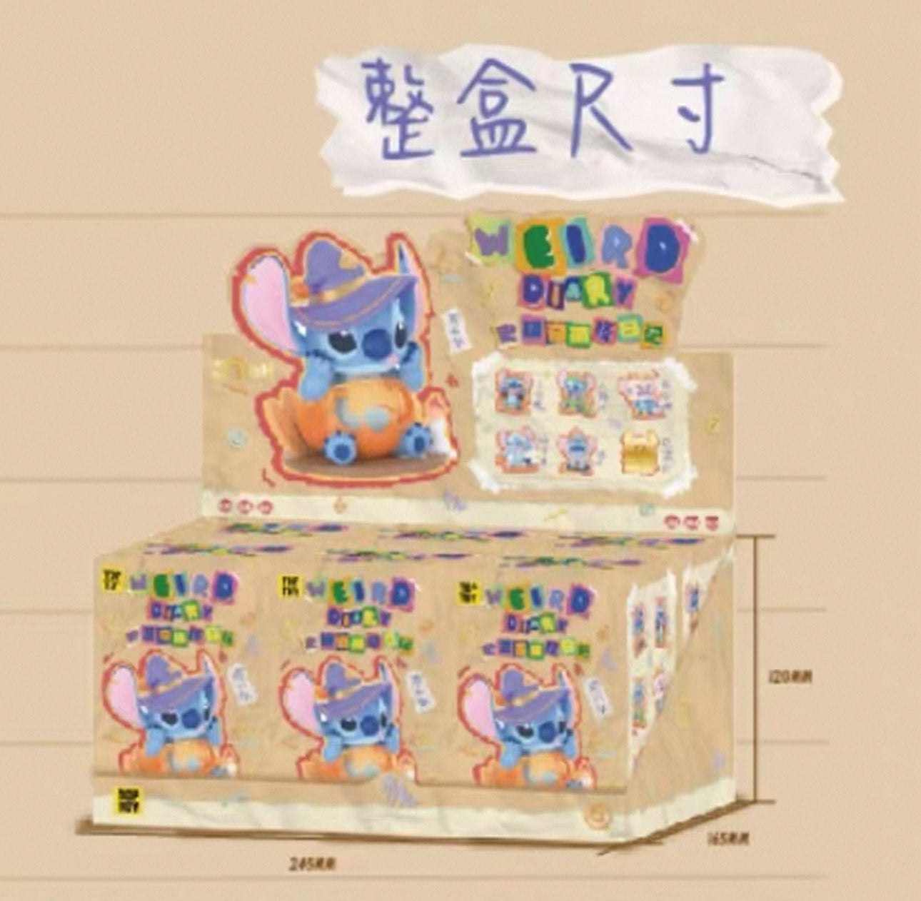 TOPTOY x Stitch Weird Dairy Series Box Part 1 - Figure Collectable Toys Mystery Blind Box
