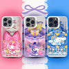Japanese Cartoon Sanrio Ribbon Lolita Laser Case | My Melody Kuromi Cinnamoroll - Phone Case Samsung Galaxy S26 S25 S24 S23 S22 S21 FE Ultra Edge