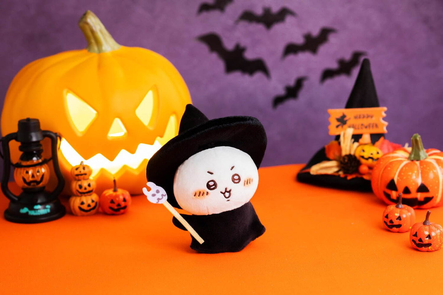 ChiiKawa X Miniso Halloween 2022 Series | ChiiKawa Hachiware Usagi in Witch Wolf and Vampire Costumes Plush Doll Kawaii Items Room Decoration doll