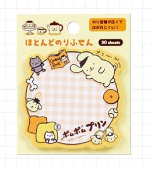 Sanrio Japan Mini Memo Pad Part 1 | My Melody Little Twin Stars Cinnamoroll Pompompurin Gudetama - 30Sheets KawaiiGiftLand