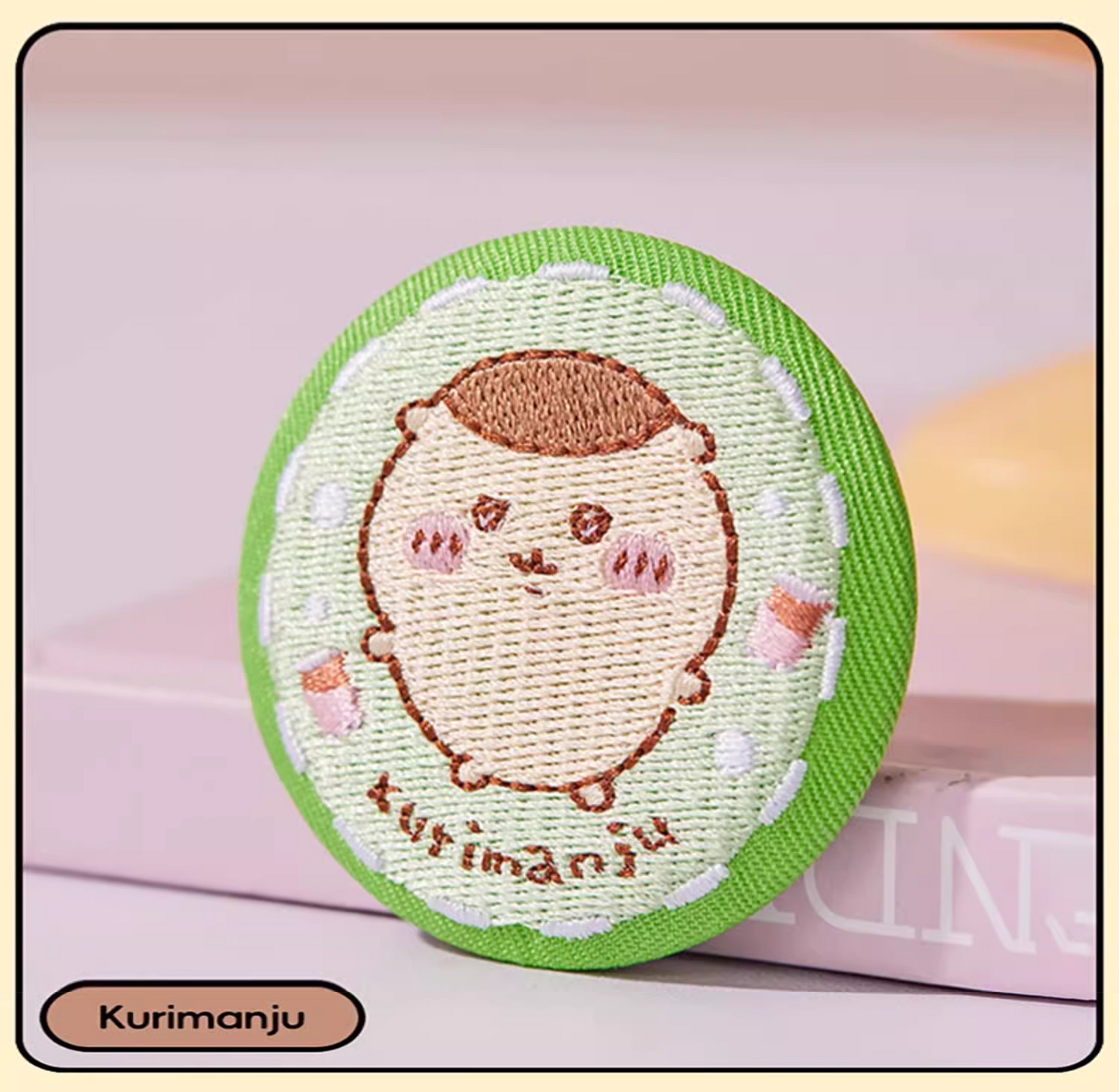 ChiiKawa X Miniso | ChiiKawa Hachiware Usagi Momonga Kurimanju Anoko Embroidery Cute Badge - Kawaii Items Room Decoration KawaiiGiftLand