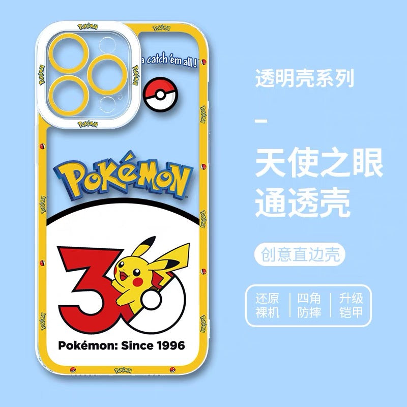 เคสไอโฟนลายการ์ตูนโปเกมอนจากญี่ปุ่น ฉลองครบรอบ 30 ปี Part1 | มิวทู ชาร์แมนเดอร์ แกงการ์ ปิกาจู สควิร์ทเทิล เร็คควอซ่า มิว เกรนินจา 8 แบบ สำหรับ iPhone SE2 XS XR X 11 12 13 14 15 16 16e 17 17e Pro Promax 12mini 13mini