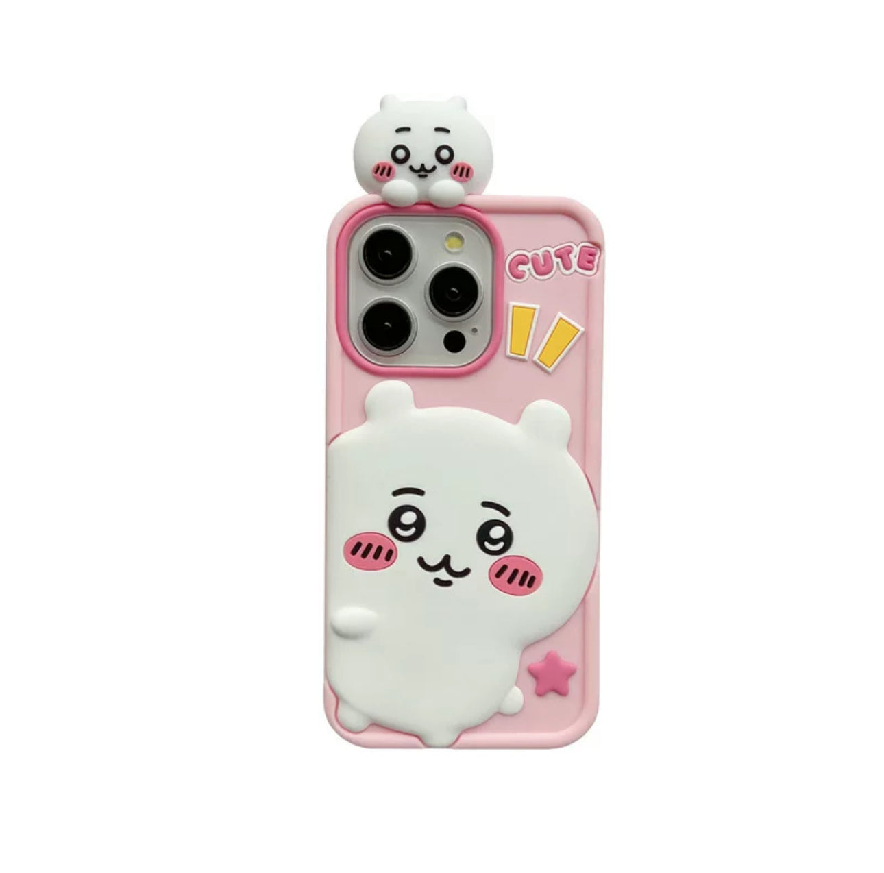 Japanese Cartoon ChiiKawa Look at you Silicone | Chiikawa Hachiware Usagi - iPhone Case 15 14 13 12 Pro ProMax KawaiiGiftLand