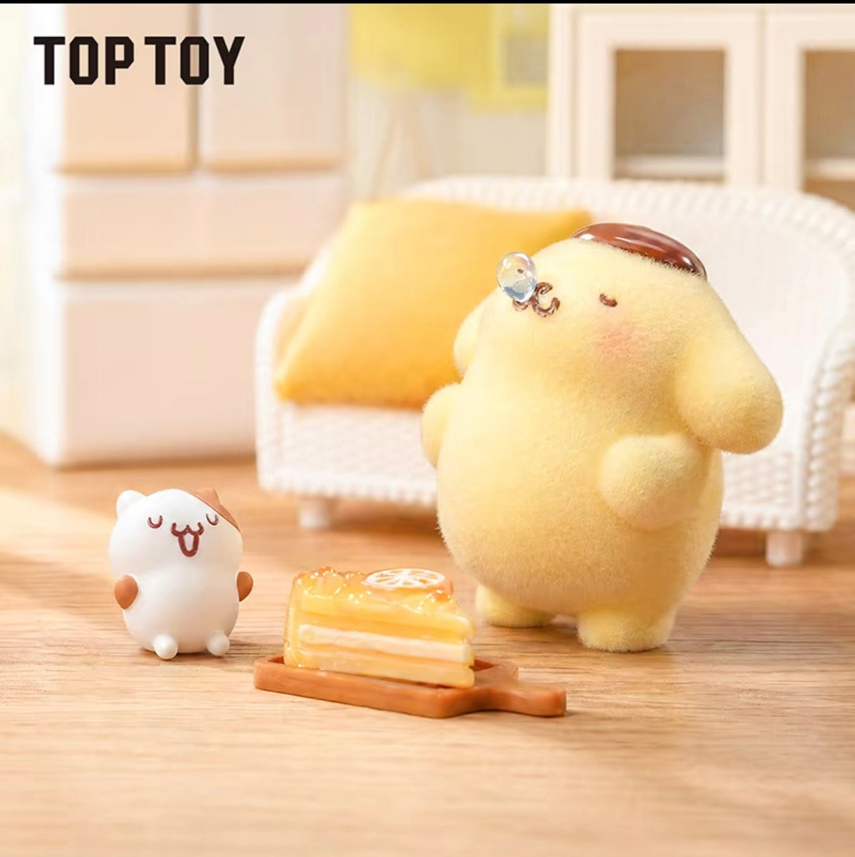 TOPTOY x Sanrio Pompompurin Floofy Daily Series Mystery Blind Box – Kawaii Collectible Figure & Desktop Decor