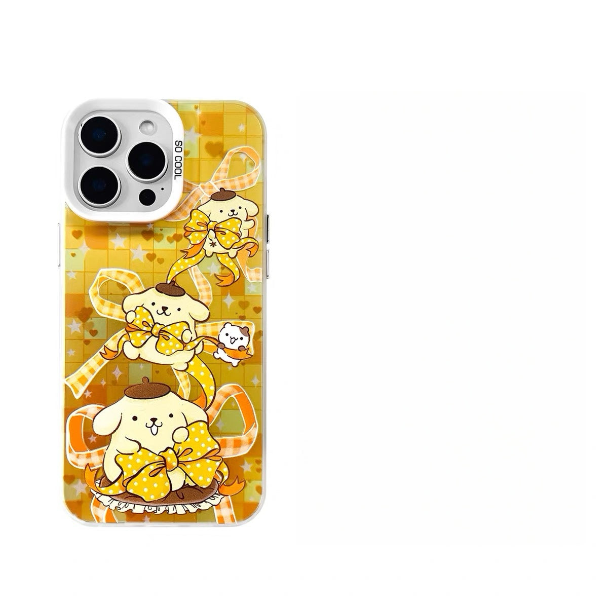 Japanese Cartoon Sanrio Colourful Ribbon Laser Case | Hello Kitty My Melody Kuromi Cinnamoroll Pompompurin Hangyodon 6 Styles - Phone Case Samsung Galaxy S26 S25 S24 S23 S22 S21 FE Ultra Edge