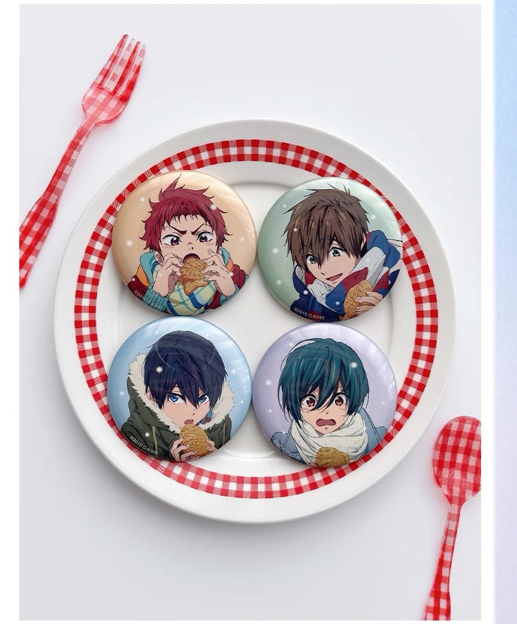 Japanese Anime Free! Iwatobi Swim Club Good Memories Series Fridge Magnets | Haruka Makoto Kirishima Shiina - Cute Kawaii Item Blind Bag