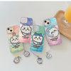 Japanese Cartoon ChiiKawa Laser Phone Case with Strap | Outing ChiiKawa Hachiware Usagi Momonga - iPhone Cass PLUS SE2 11 12 13 14 15 16 16e 17 17e Pro Promax 12mini 13mini