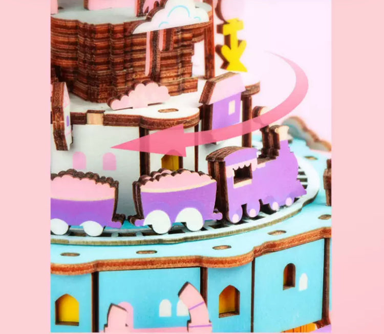 Craft Kits Wooden Music Box | Magic Fantasy Fairy Tale - DIY Handmade Mini World Miniature Gift