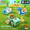 Pokemon Adventures Cube Accessories Furniture Build Blocks Part 1 | Pikachu Snorlax Lapras Meowth - Moveable Building Blocks Toy Collections