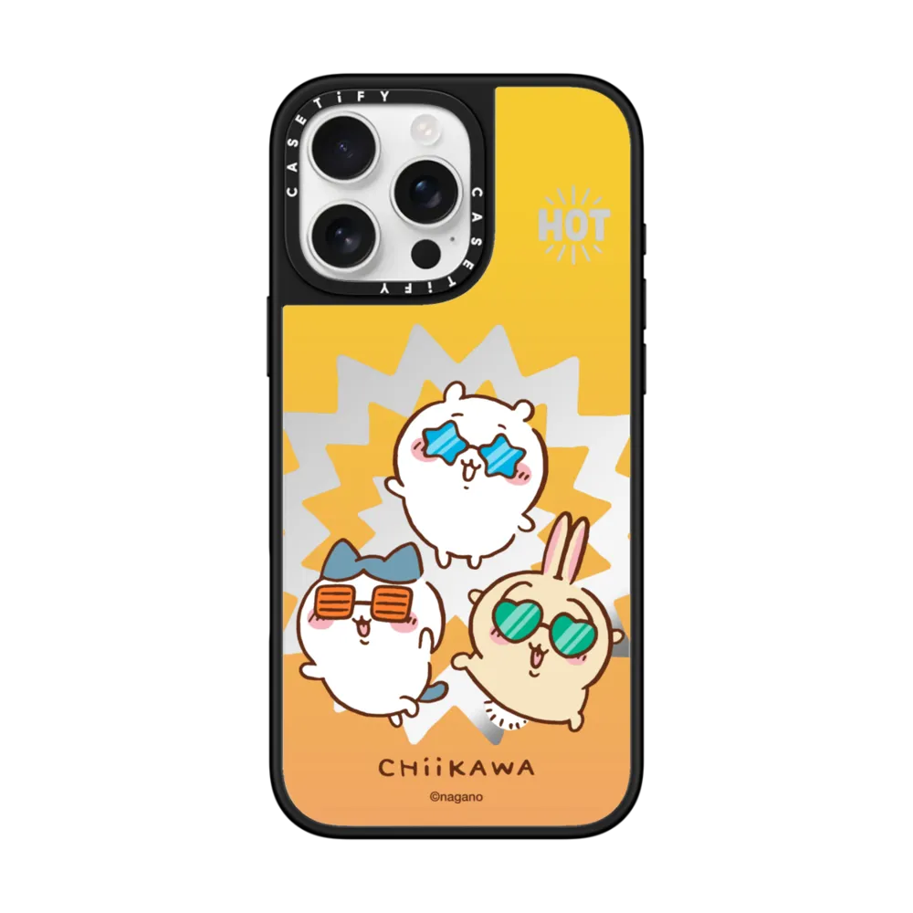 Japanese Cartoon ChiiKawa Mirror Phone Case | ChiiKawa Hachiware Usagi Summer Time Party Part1 6 Styles - iPhone Case 12 13 14 15 16 17 Pro Promax